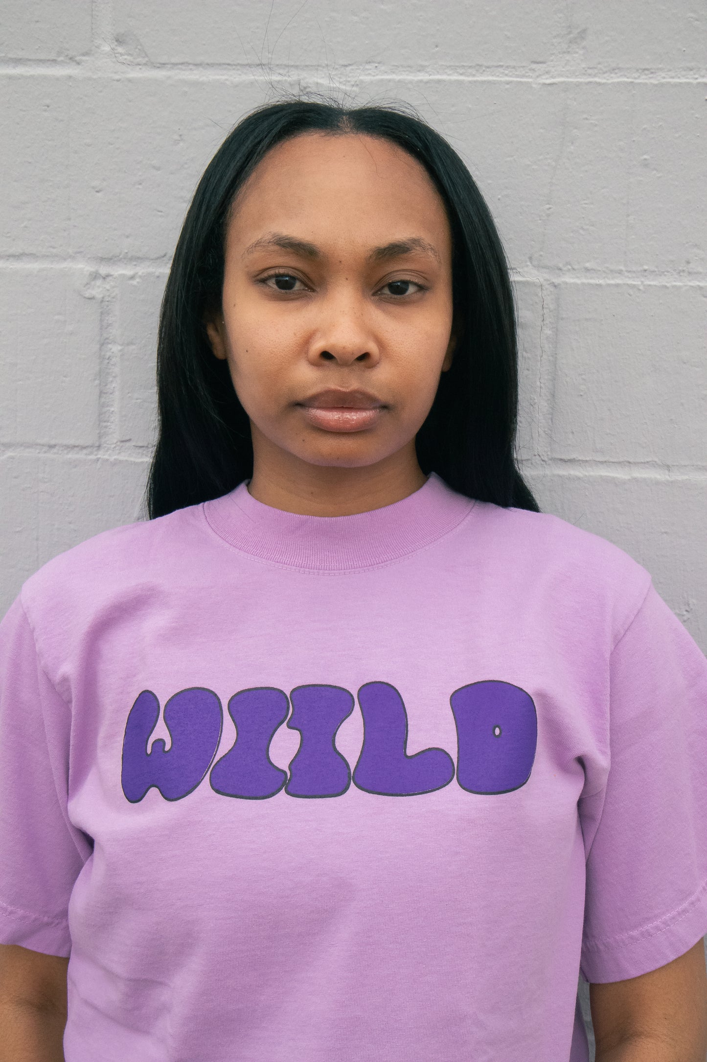 WIILD BASIC TEE IN PURPLE