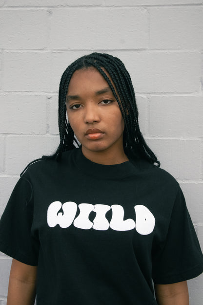 WIILD BASIC TEE IN BLACK