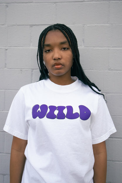 WIILD BASIC TEE IN WHITE